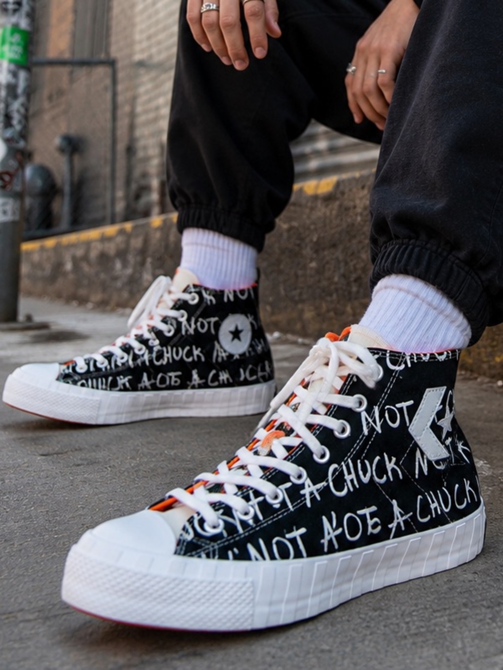 Converse UNT1TL3D “NOT A CHUCK” Rare High Top Sneakers Chuck Taylor Retro Y2K